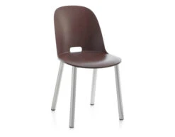 Alfi High Back Chair With Aluminum Base -Chair Sales alfi high back chair aluminum base jasper morrison emeco 3