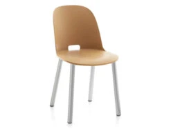 Alfi High Back Chair With Aluminum Base -Chair Sales alfi high back chair aluminum base jasper morrison emeco 4