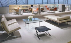 Knoll Barcelona Cowhide Stool -Chair Sales barcelona stool cowhide ludwig mies van der rohe knoll 4