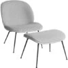Gubi Beetle Lounge Chair & Ottoman With Conic Base 1 Gubi Beetle Lounge Chair & Ottoman With Conic Base -Chair Sales beetle lounge chair ottoman conic base gamfratesi gubi 1
