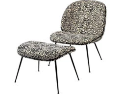 Gubi Beetle Lounge Chair & Ottoman With Conic Base -Chair Sales beetle lounge chair ottoman conic base gamfratesi gubi 2