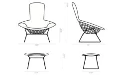 Bertoia Bird Chair & Ottoman 37 Bertoia Bird Chair & Ottoman -Chair Sales bertoia bird chair ottoman harry bertoia knoll e42183a95e