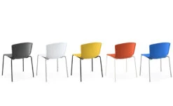 Bertoia Molded Shell Side Chair With Stacking Base -Chair Sales bertoia molded shell side chair stacking base knoll 6