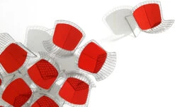 Bertoia Side Chair With Seat Cushion -Chair Sales bertoia side chair with seat cushion harry bertoia knoll 4