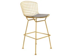 Bertoia Stool With Seat Cushion -Chair Sales bertoia stool with seat cushion harry bertoia knoll 10