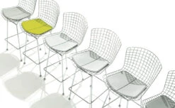 Bertoia Stool With Seat Cushion -Chair Sales bertoia stool with seat cushion harry bertoia knoll 6