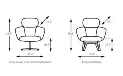 Bras Highback Swivel Base Lounge Chair -Chair Sales bras highback swivel base lounge chair khodi feiz artifort 4