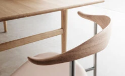 Hans Wegner Ch88p Stacking Chair With Upholstered Seat -Chair Sales ch88 upholstered dining chair hans wegner carl hansen son 7