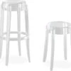 Kartell Charles Ghost Stool 2 Pack 1 Kartell Charles Ghost Stool 2 Pack -Chair Sales charles ghost stool philippe starck kartell 1