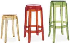Kartell Charles Ghost Stool 2 Pack -Chair Sales charles ghost stool philippe starck kartell 2