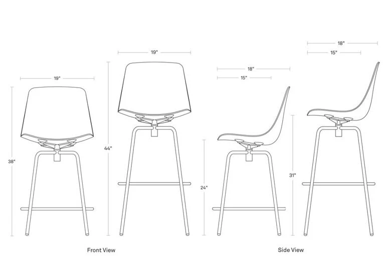 Clean Cut Swivel Stool 19 Clean Cut Swivel Stool - Image 17
