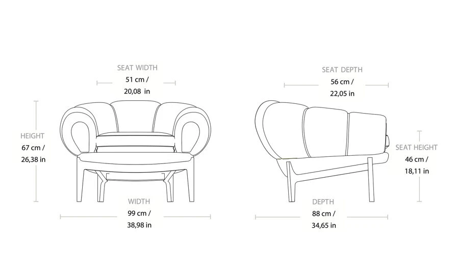 Gubi Croissant Lounge Chair 17 Gubi Croissant Lounge Chair - Image 15