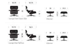 Ebony Eames® Lounge Chair & Ottoman -Chair Sales eames ebony lounge chair ottoman herman miller 6