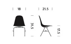 Eames® Molded Fiberglass Side Chair With Stacking Base -Chair Sales eames molded fiberglass stacking side chair herman miller 7ad93d576a