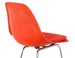 Eames® Molded Fiberglass Stool With Seat Pad -Chair Sales eames molded fiberglass stool seat pad herman miller 5