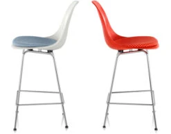 Eames® Molded Fiberglass Stool With Seat Pad -Chair Sales eames molded fiberglass stool seat pad herman miller 6