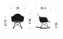 Eames® Molded Plastic Armchair With Rocker Base -Chair Sales eames molded plastic armchair rocker charles and ray eames herman miller bd45706964