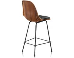Eames® Molded Wood Stool With Seat Pad -Chair Sales eames molded wood stool seat pad herman miller 5