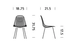 Eames® Outdoor Wire Chair With 4 Leg Base -Chair Sales eames wire chair 4 leg base charles ray eames herman miller 203d77373e