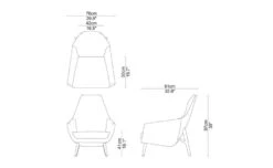 Enzo Lounge Chair With Wood Base -Chair Sales enzo lounge chair wood base geert koster montis 6