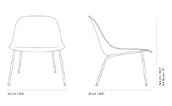 Muuto Fiber Lounge Chair With Tube Base -Chair Sales fiber lounge chair tube base iskos berlin muuto 15