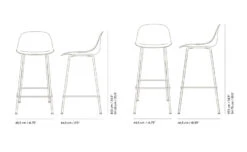 Muuto Fiber Stool With Backrest And Tube Base -Chair Sales fiber stool backrest tube base iskos berlin muuto 10