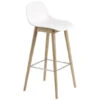 Muuto Fiber Stool With Backrest And Wood Base -Chair Sales fiber stool backrest wood base iskos berlin muuto 1