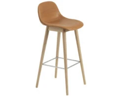 Muuto Fiber Stool With Backrest And Wood Base -Chair Sales fiber stool backrest wood base iskos berlin muuto 4