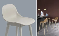 Muuto Fiber Stool With Backrest And Wood Base -Chair Sales fiber stool backrest wood base iskos berlin muuto 7