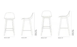 Muuto Fiber Stool With Backrest And Wood Base -Chair Sales fiber stool backrest wood base iskos berlin muuto 8