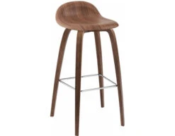 Gubi 3d Wood Base Stool