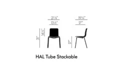 Vitra Hal Tube Stackable Side Chair -Chair Sales hal tube stackable side chair jasper morrison vitra 6