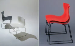 Handkerchief Stacking Armless Chair -Chair Sales handkerchief armless chair massimo vignelli knoll 3