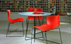 Handkerchief Stacking Armless Chair -Chair Sales handkerchief armless chair massimo vignelli knoll 6