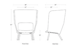 Hedge High Back Lounge Chair -Chair Sales hedge high back lounge chair blu dot 16