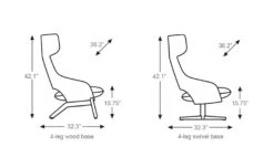 Kalm Swivel Metal Base Lounge Chair & Ottoman -Chair Sales kalm swivel base lounge chair ottoman patrick norguet artifort 6