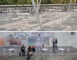 Leaf Stacking Chair With Sled Base -Chair Sales leaf stacking chair sled base lievore altherr molina arper 6