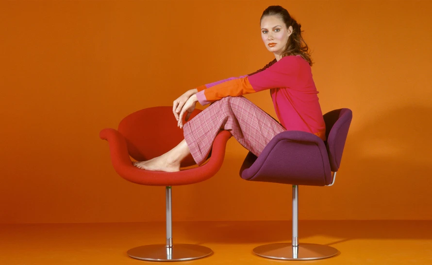 Pierre Paulin Little Tulip Chair With Disc Base 9 Pierre Paulin Little Tulip Chair With Disc Base - Image 7