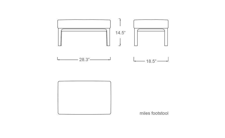 Miles Footstool 7 Miles Footstool - Image 5