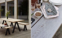 Fritz Hansen Skagerak Overlap Bench -Chair Sales overlap outdoor dining bench taf architects skagerak fritz hansen 3471e26fda