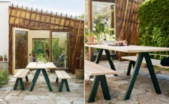 Fritz Hansen Skagerak Overlap Bench -Chair Sales overlap outdoor dining bench taf architects skagerak fritz hansen 5252033394