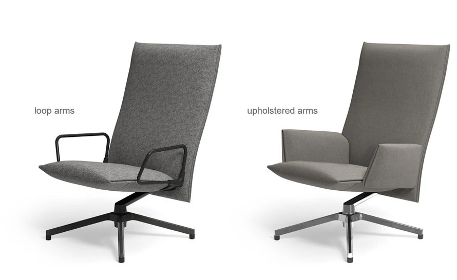 Pilot High Back Lounge Chair With Loop Arms 8 Pilot High Back Lounge Chair With Loop Arms - Image 6