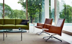 Pilot Low Back Lounge Chair With Upholstered Arms -Chair Sales pilot low back lounge chair upholstered arms barber osgerby knoll 3