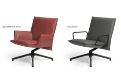 Pilot Low Back Lounge Chair With Upholstered Arms -Chair Sales pilot low back lounge chair upholstered arms barber osgerby knoll 6