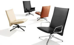 Pilot Low Back Lounge Chair With Upholstered Arms -Chair Sales pilot low back lounge chair upholstered arms barber osgerby knoll 7