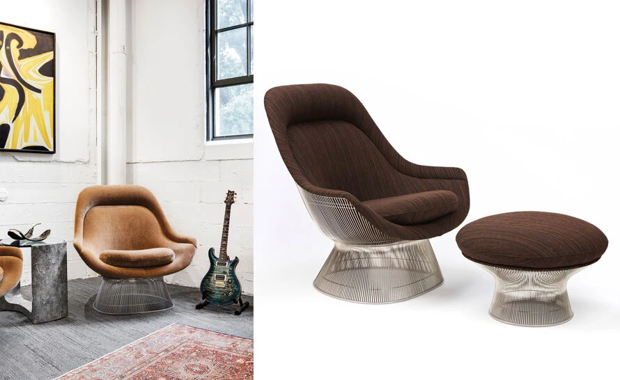 Platner Easy Chair And Ottoman 9 Platner Easy Chair And Ottoman - Image 7