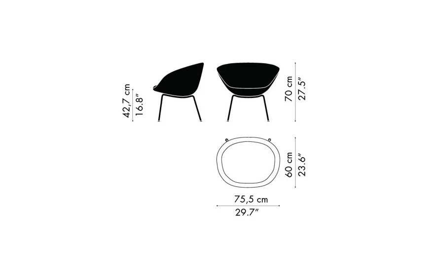 Fritz Hansen Pot™ Lounge Chair 17 Fritz Hansen Pot™ Lounge Chair - Image 15