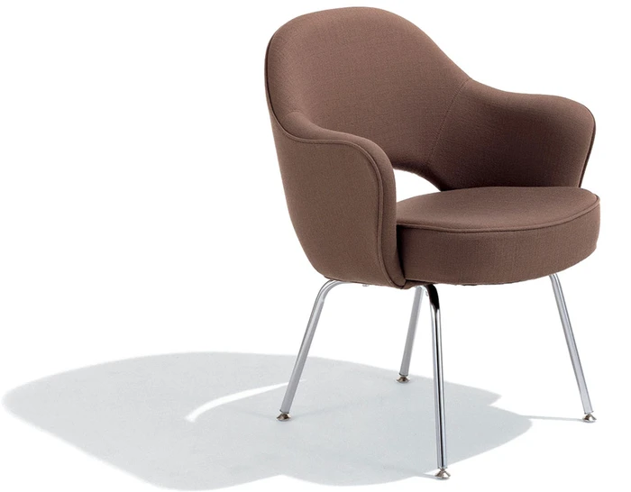 Saarinen Executive Arm Chair With Metal Legs 3 Saarinen Executive Arm Chair With Metal Legs
