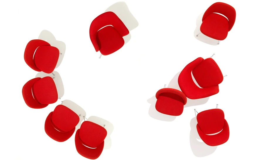 Saarinen Executive Arm Chair With Metal Legs 9 Saarinen Executive Arm Chair With Metal Legs - Image 7