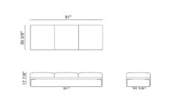 Steeve Three Seat Bench -Chair Sales steeve 3 seat bench jean marie massaud arper 3